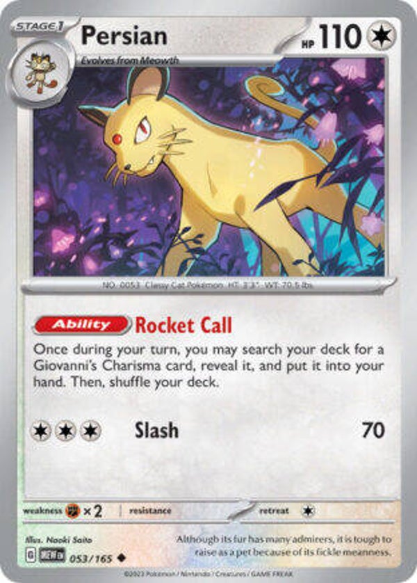 MEW 053 Persian reverse holo