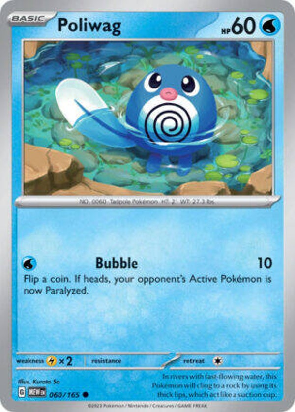 MEW 060 Poliwag reverse holo