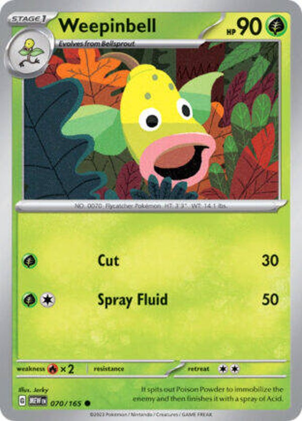 MEW 070 Weepinbell reverse holo