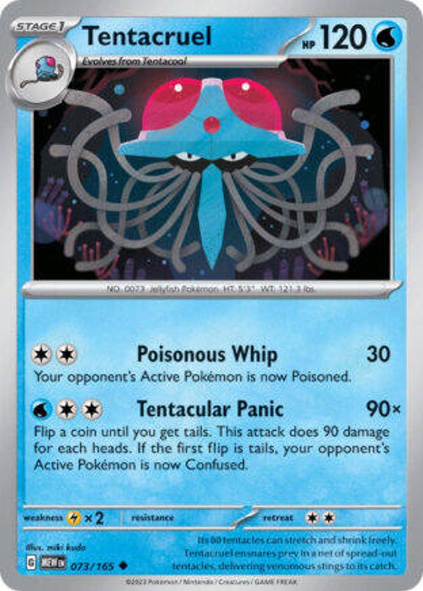 MEW 073 Tentacruel reverse holo