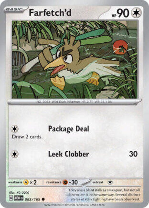 MEW 083 Farfetch'd reverse holo