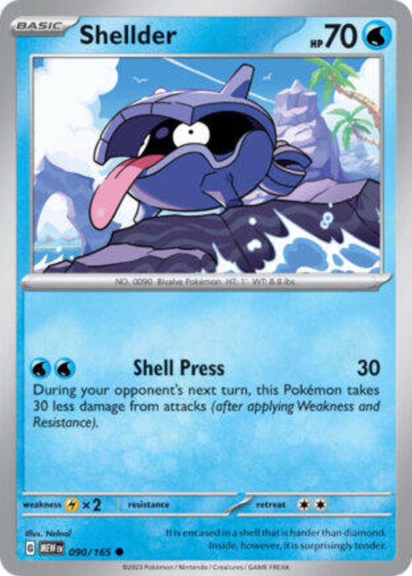 MEW 090 Shellder reverse holo