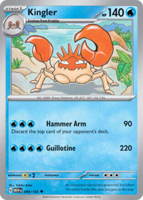 MEW 099 Kingler reverse holo