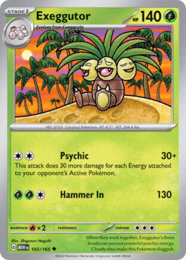 MEW 103 Exeggutor reverse holo
