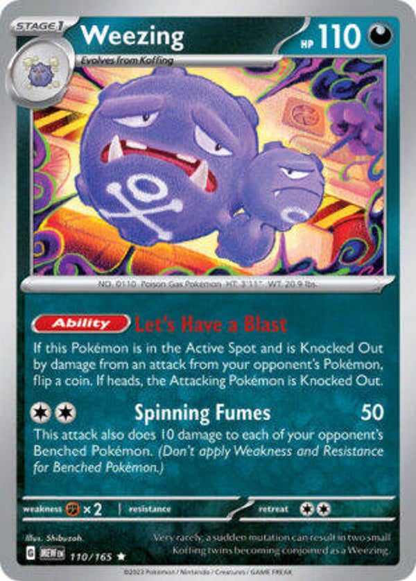 MEW 110 Weezing reverse holo