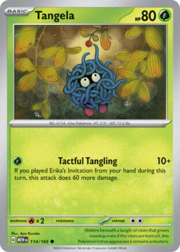 MEW 114 Tangela reverse holo