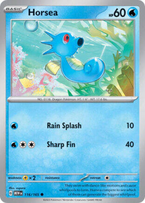 MEW 116 Horsea reverse holo