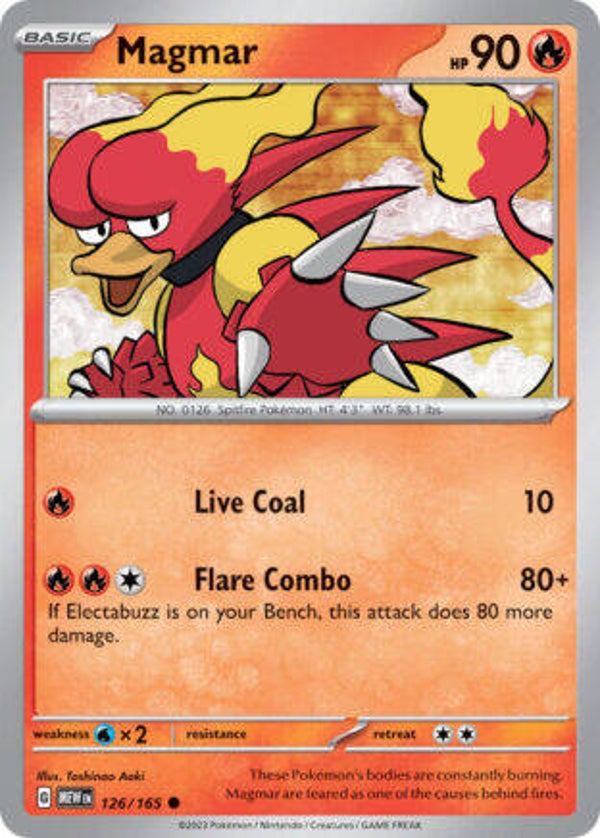 MEW 126 Magmar reverse holo