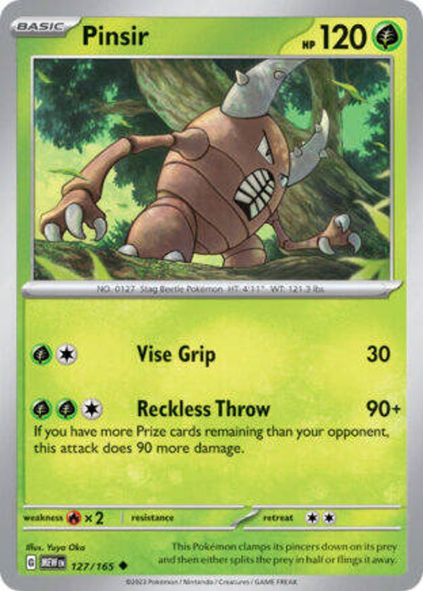 MEW 127 Pinsir reverse holo
