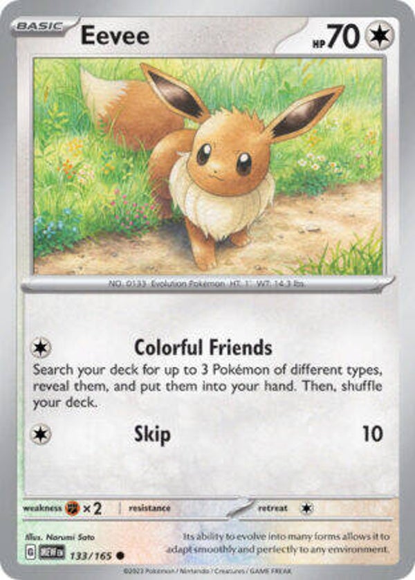 MEW 133 Eevee reverse holo