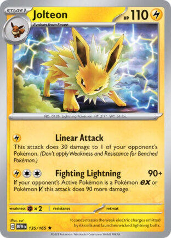 MEW 135 Jolteon reverse holo