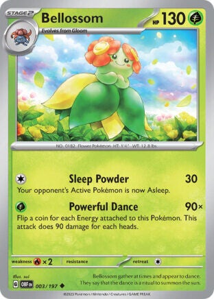 OBF 003 Bellossom reverse holo
