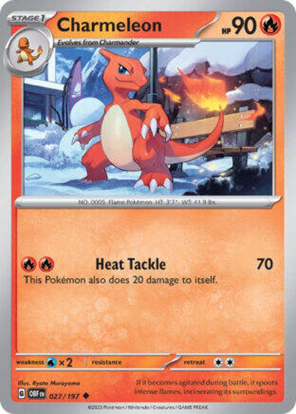 OBF 027 Charmeleon reverse holo