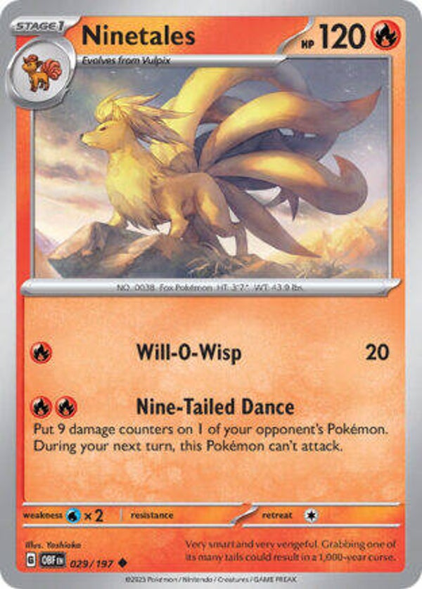 OBF 029 Ninetales reverse holo
