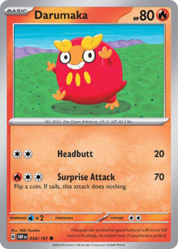 OBF 034 Darumaka reverse holo