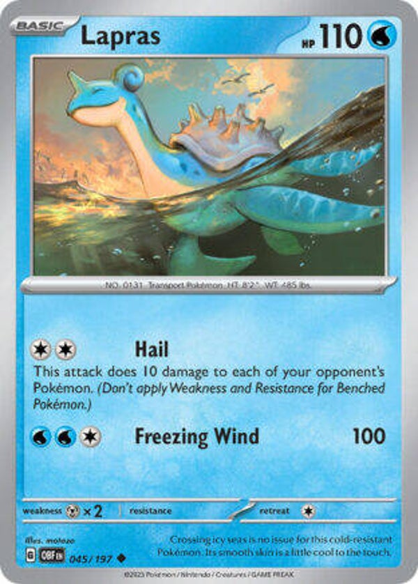 OBF 045 Lapras reverse holo