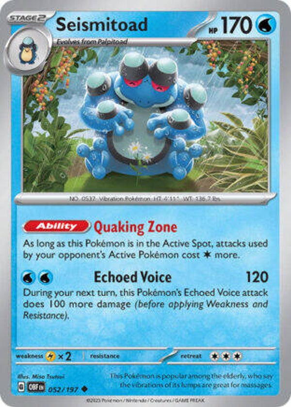 OBF 052 Seismitoad reverse holo