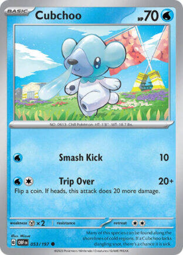 OBF 053 Cubchoo reverse holo