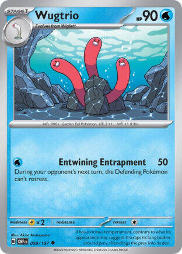 OBF 059 Wugtrio reverse holo