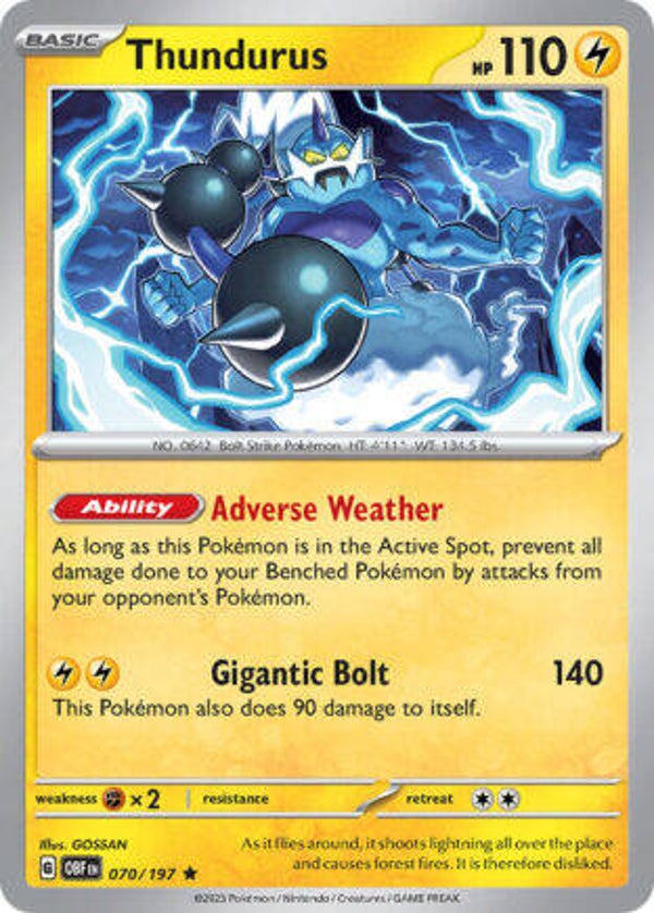 OBF 070 Thundurus reverse holo