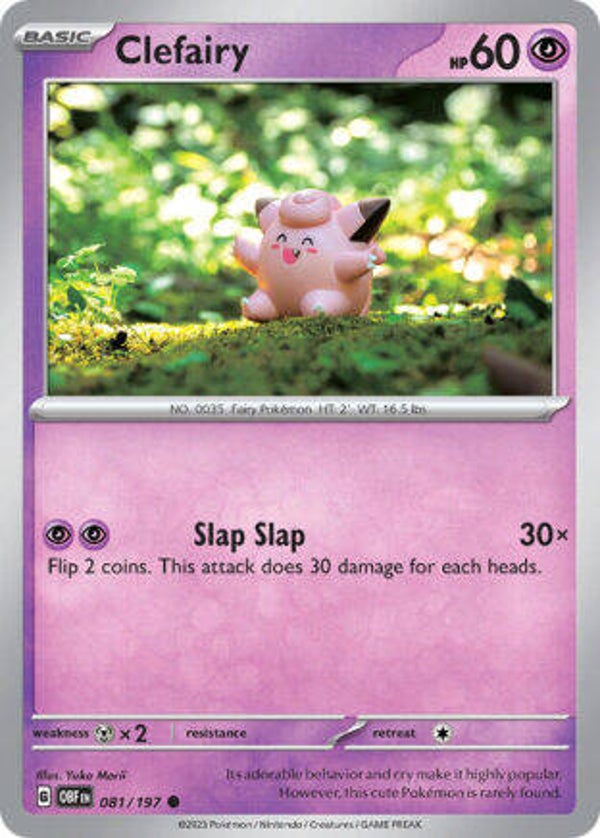 OBF 081 Clefairy reverse holo