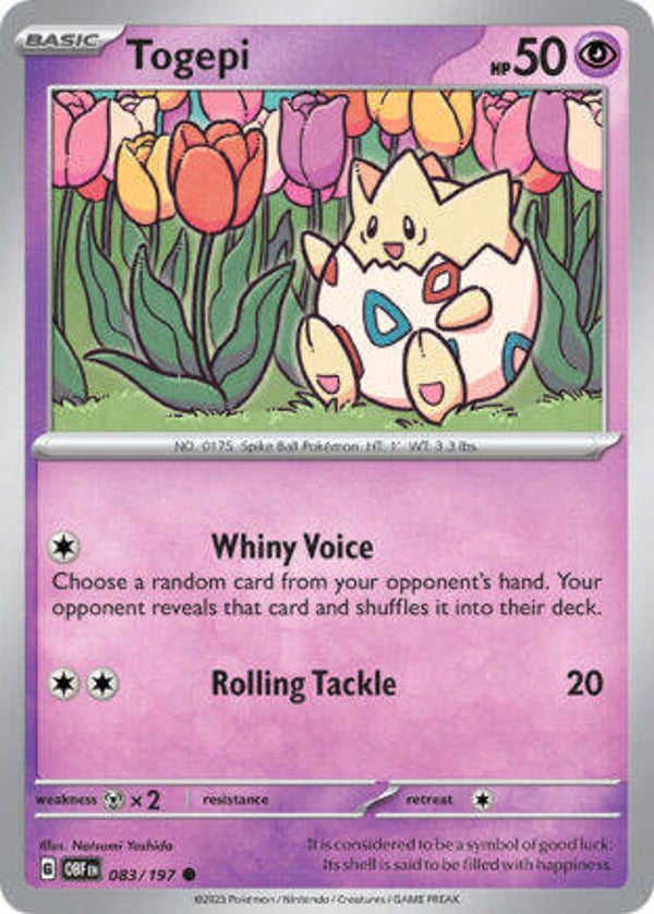 OBF 083 Togepi reverse holo