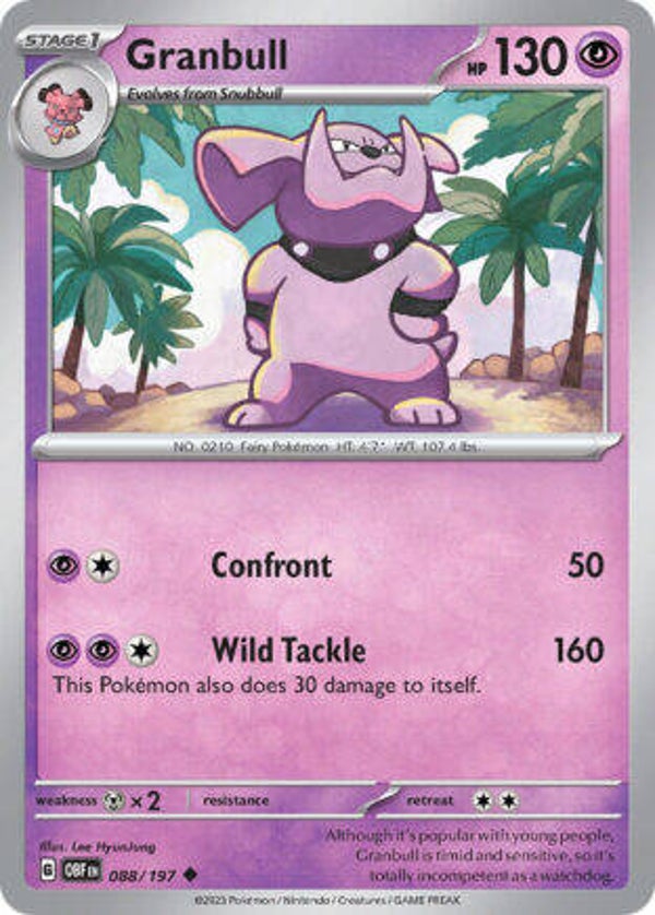 OBF 088 Granbull reverse holo