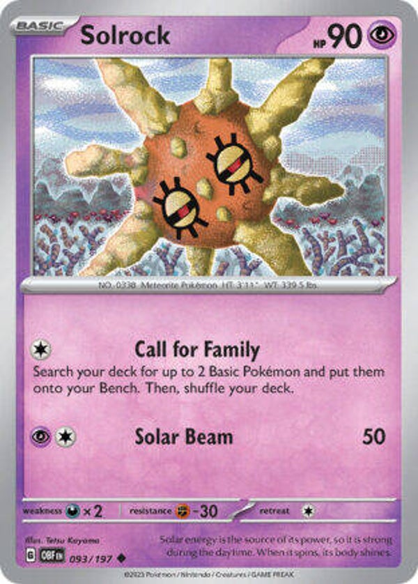 OBF 093 Solrock reverse holo