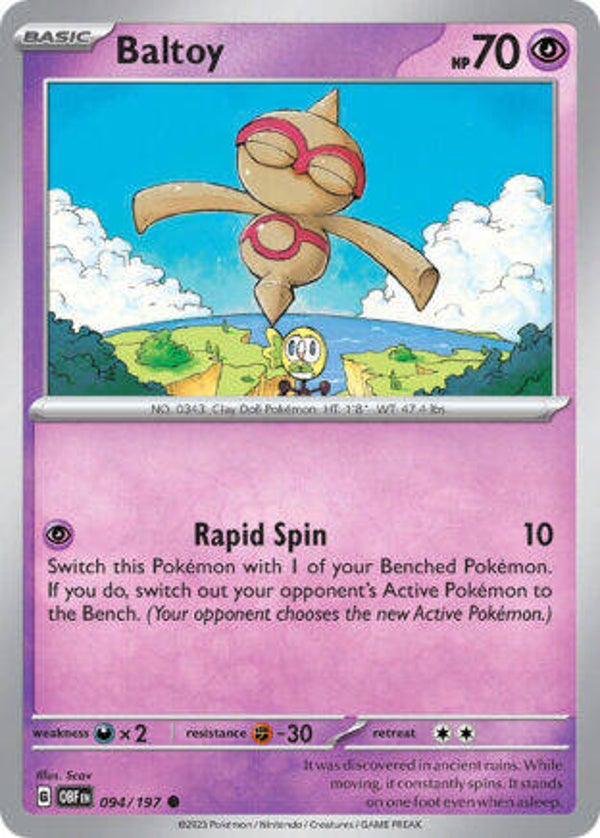 OBF 094 Baltoy reverse holo