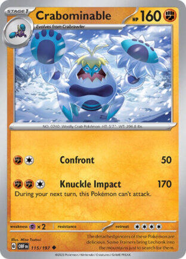 OBF 115 Crabominable reverse holo