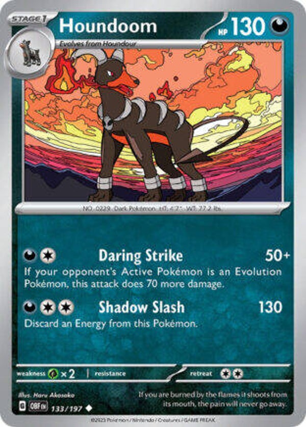 OBF 133 Houndoom reverse holo