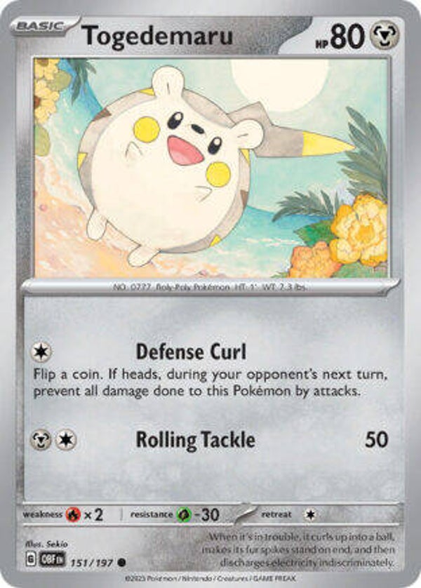 OBF 151 Togedemaru reverse holo