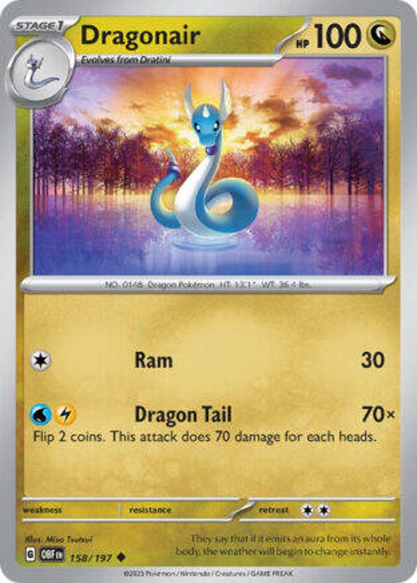 OBF 158 Dragonair reverse holo