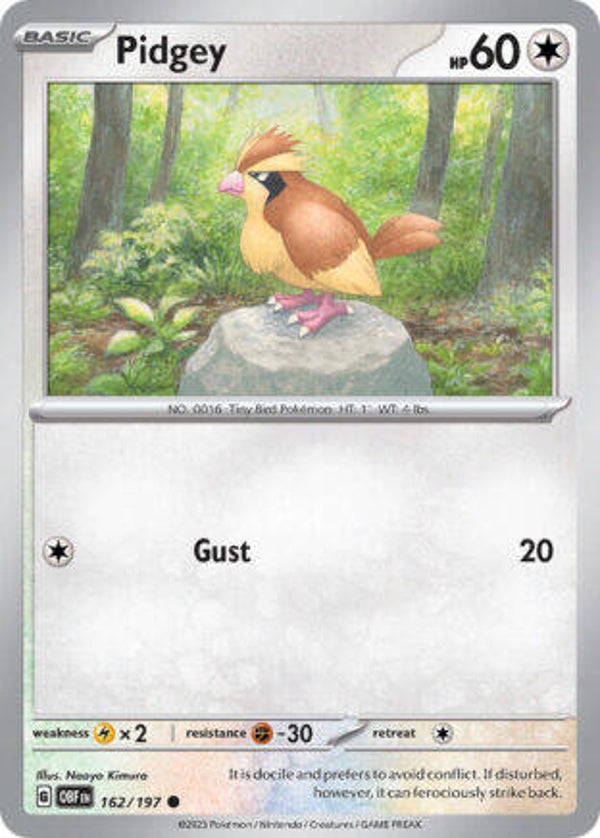 OBF 162 Pidgey reverse holo