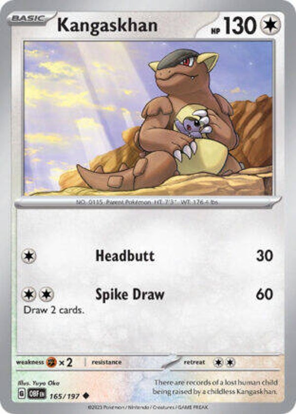 OBF 165 Kangaskhan reverse holo