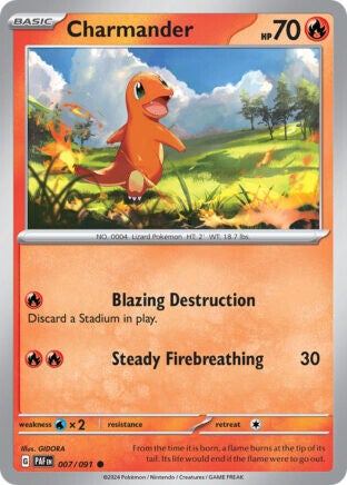 PAF 007 Charmander reverse holo
