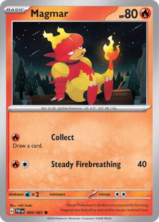 PAF 009 Magmar reverse holo