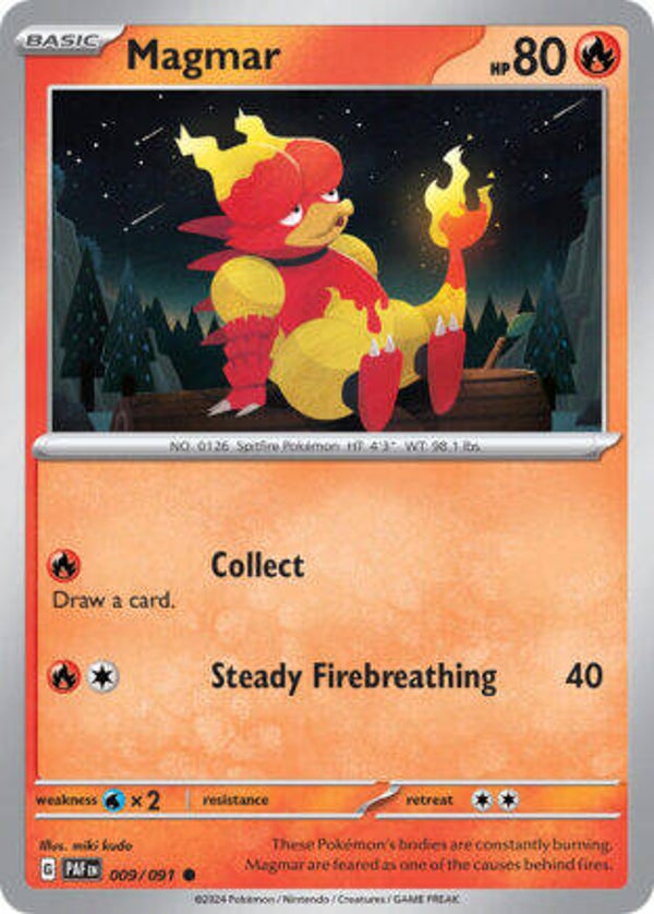 PAF 009 Magmar reverse holo