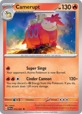 PAF 012 Camerupt reverse holo