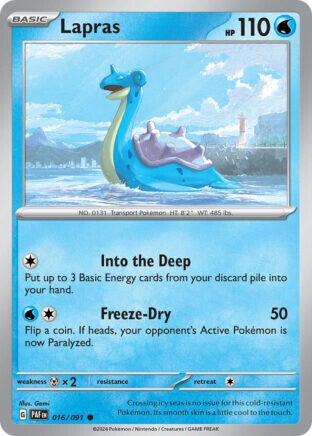 PAF 016 Lapras reverse holo