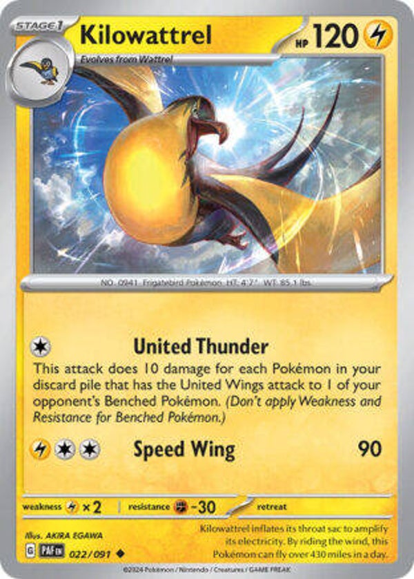 PAF 022 Kilowattrel reverse holo