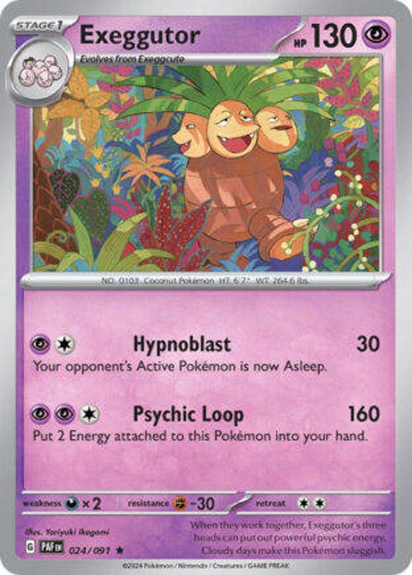 PAF 024 Exeggcutor reverse holo