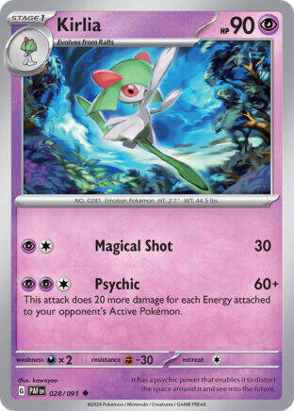 PAF 028 Kirlia reverse holo