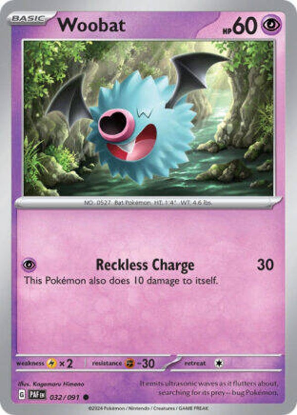 PAF 032 Woobat reverse holo