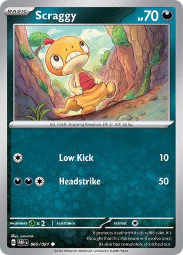 PAF 060 Scraggy reverse holo