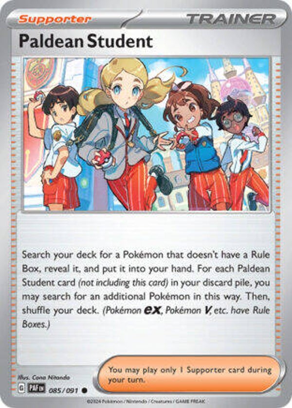 PAF 085 Paldean Student reverse holo