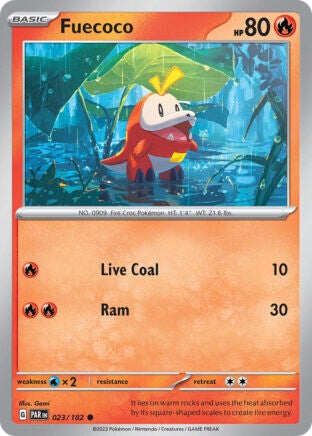 PAR 023 Fuecoco reverse holo