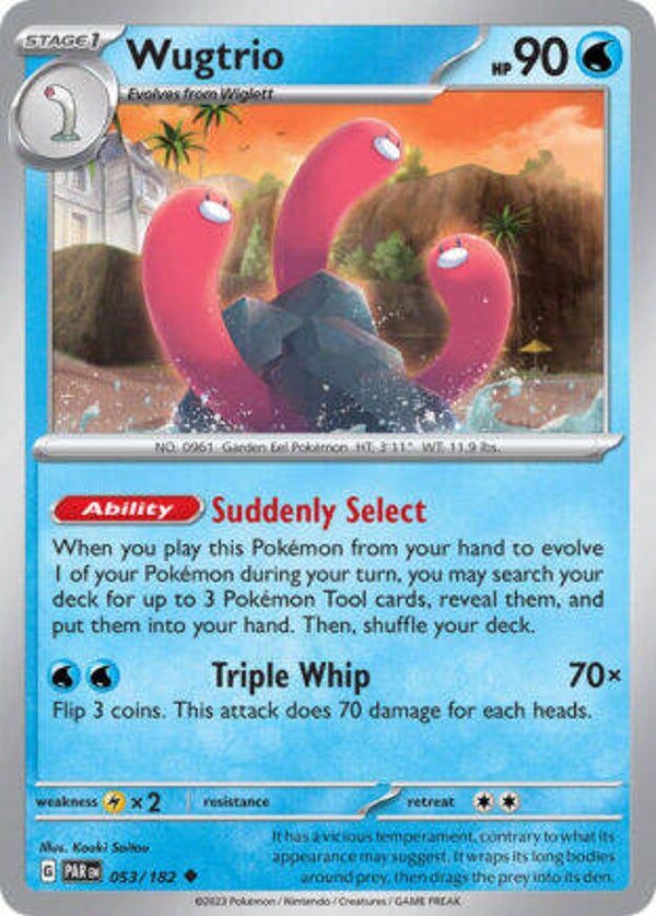 PAR 053 Wugtrio reverse holo