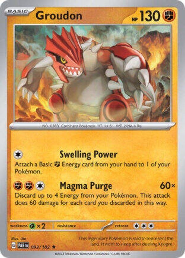 PAR 093 Groudon reverse holo
