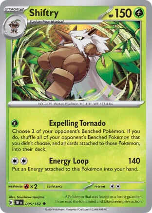 TEF 005 Shiftry reverse holo